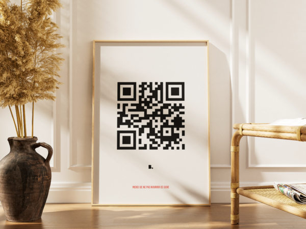 Affiche QR code