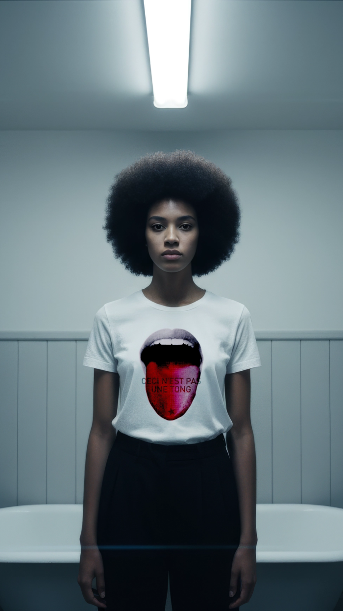 T-shirt-Ceci-n-est-pas-une-tong T-shirt Ceci n'est pas une tong