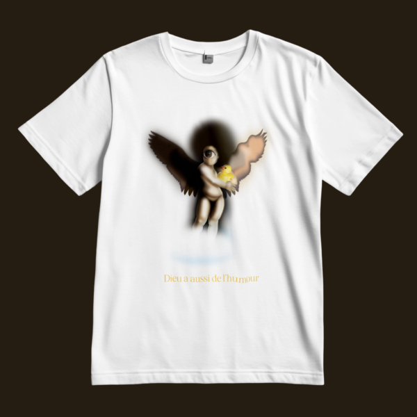 T-shirt dieu a de l'humour