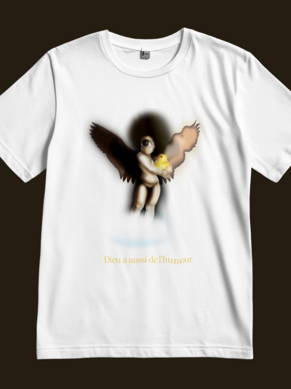 T-shirt dieu a de l'humour