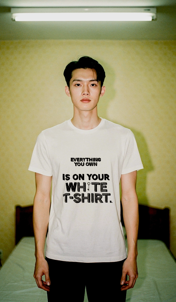 T-shirt Everything you own - shop b.