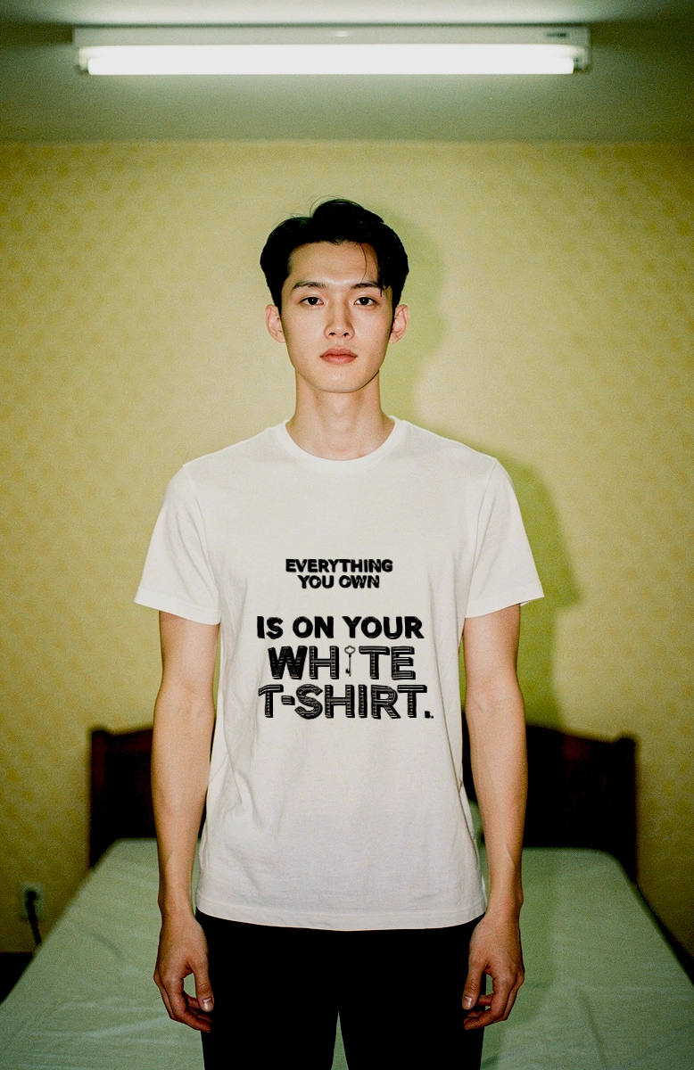 T-shirt Everything you own - shop b.