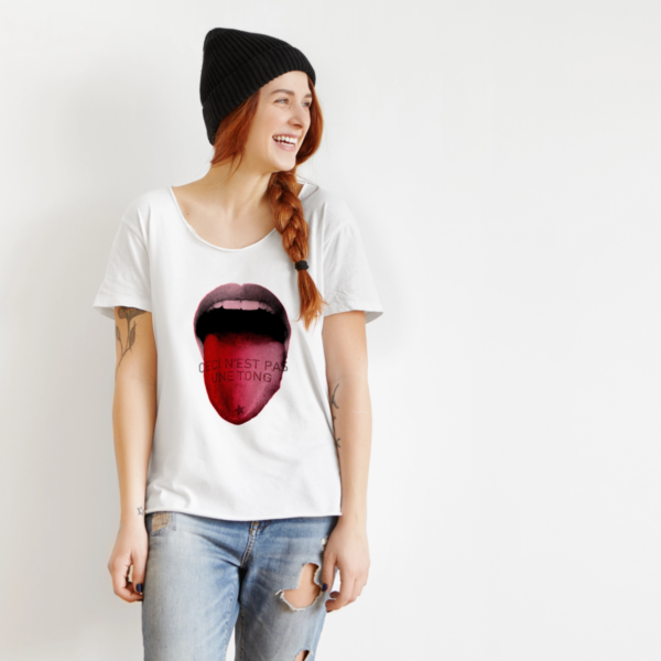 T-shirt langue