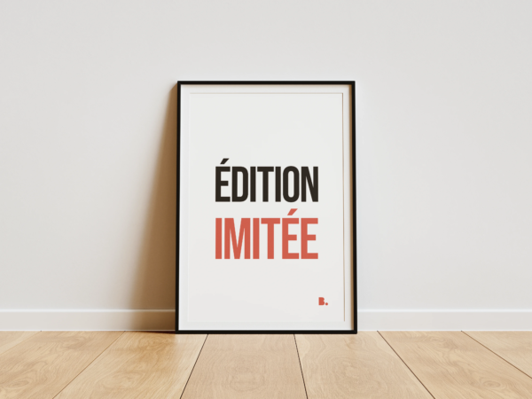 Affiche Édition imitée